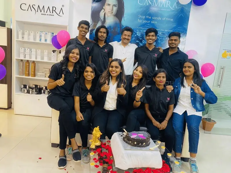 The Beauty Hub team at the salon